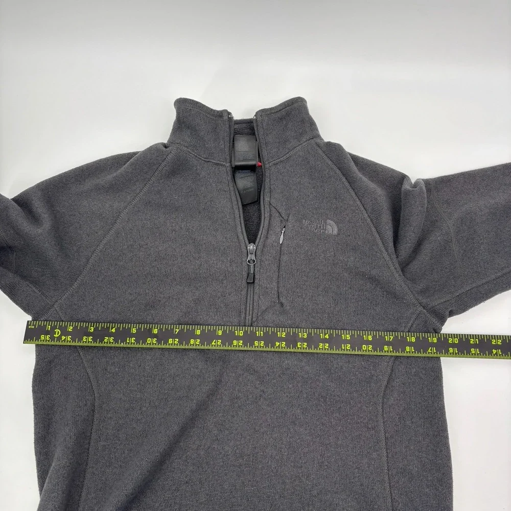 The North Face Gray 1/4 Zip Pull Over Sweatshirt Fleece Men Small